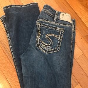 Silver Suki Mid slim boot jeans - like new